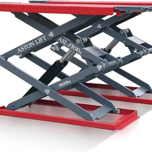 Aston 9000lbs Ultra-Thin Car Auto Scissor Lift Full Rise ***Electric Lock Release*** Hoist 220V ASL-FR9022